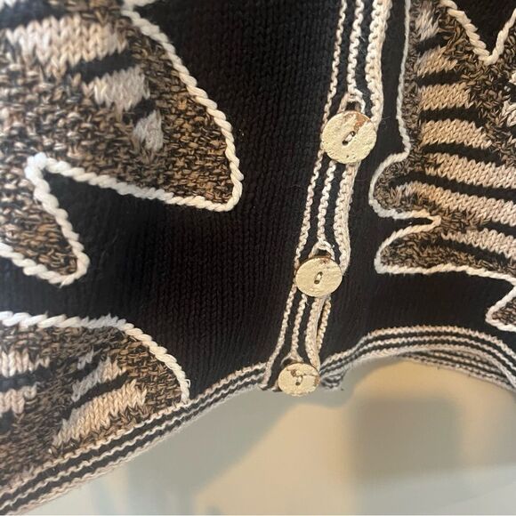 Sigrid Olsen hand knitted vintage cardigan sweater L - Picture 4 of 8